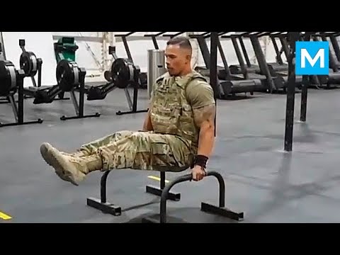STRONGEST Soldier in Army Gym – Diamond Ott | Muscle Madness
